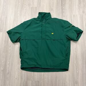 Sunderland of Scotland Masters Golf Windbreaker XL Green Short Sleeve Pullover